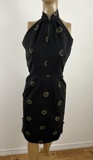 Vintage Alfred Shaheen Sarong Dress Tiki Hawaiian Wiggle Dress Asian Halter