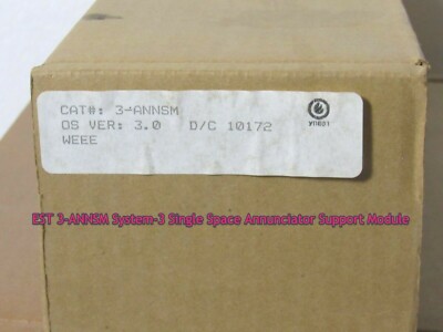 Edwards EST 3-ANNSM System-3 Single Space Annunciator Support Module [CTOKT]