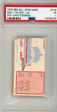 1979 NBA ALL STAR GAME TICKET STUB DAVID THOMPSON MVP PSA 1 rare old basketball