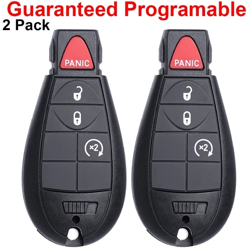 2 For 2013 2014 2015 2016 2017 2018 2019 Dodge Ram 1500 2500 Remote Car Key Fob