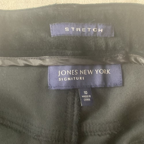Jones New York Women’s Velvet Jeans Black Size 10 Beaded Pocket Detail Bootcut - Picture 15 of 17