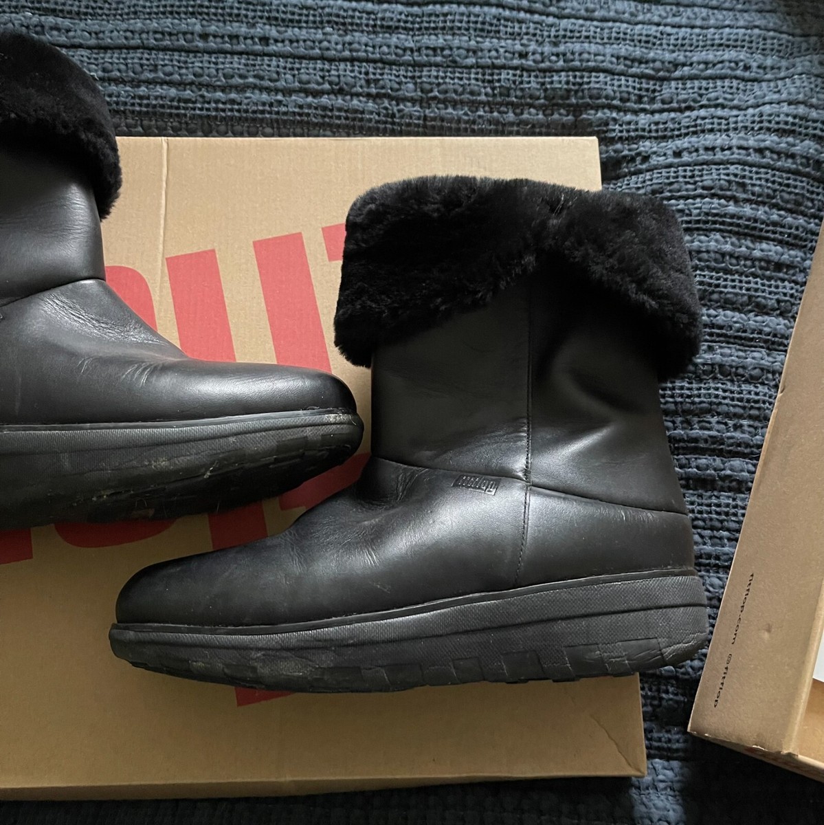 Fitflop Winter Boots Fitflop Womens Boot Blizz Size UK4 Black