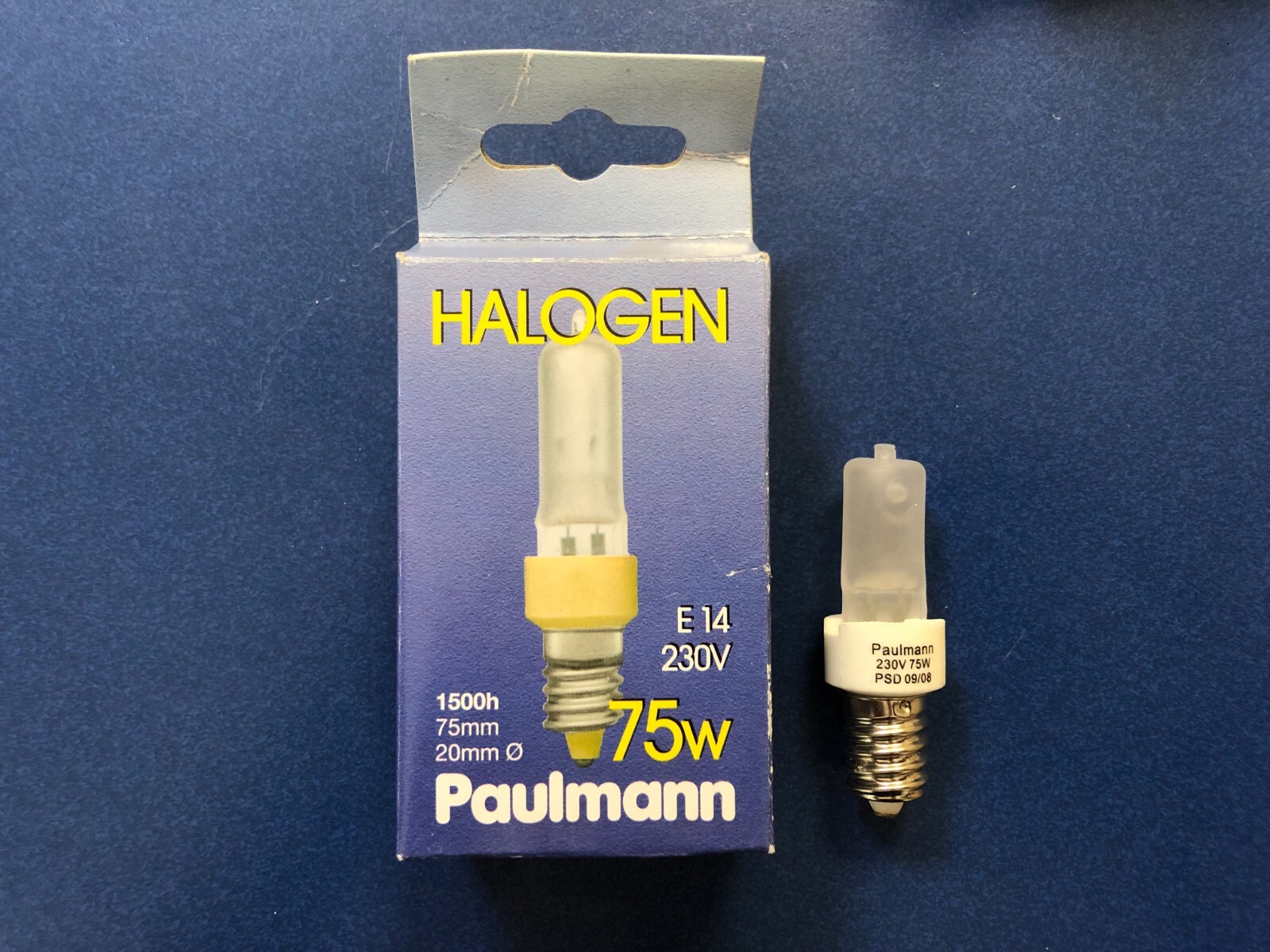 Paulmann Halogen Lamp 75W Matt E14 230V Dimmable No.: 837.71 HALOGEN