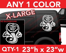 COBRA KAI KARATE KID LOGO DECAL X-LARGE STICKER 23"h x 23"w in ANY 1 COLOR
