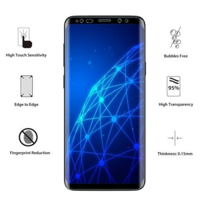 Samsung Galaxy S9 Plus PET 3D Edge Cover Schutzfolie Neu Klar Anti-Kratz