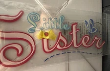 Jolee's Boutique Little Sister Title Phrase Sticker Scrapbooking