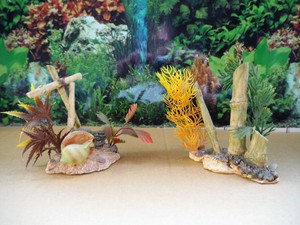 Neue Aquarien Muschel Bambus Pflanzen Baumstamme Kunststoff Dekoration Susswasser Ebay