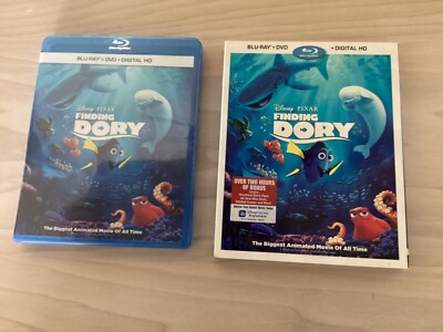 Finding Dory Blu-Ray + Digital New Slip Cover 2016 Disney Pixar Animated Movie