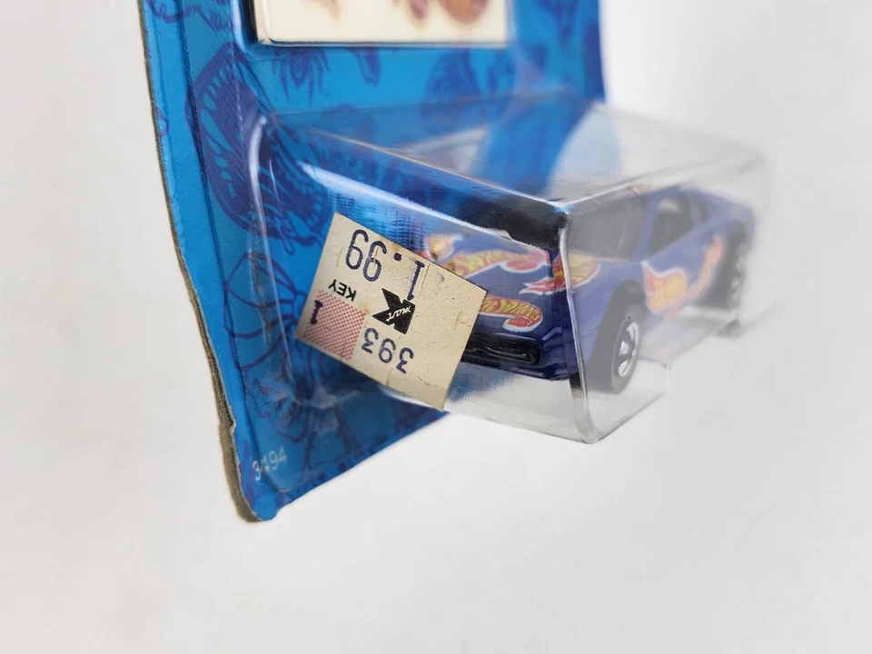 1992 年美泰风火轮压铸汽车纹身机蓝色 #3494 法拉利? 全新 — 第 4/4 张图片