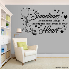 WINNIE POOH BEAR PIGLET WALL VINYL DECAL NURSERY ART BABY ROOM DECOR 22x37"
