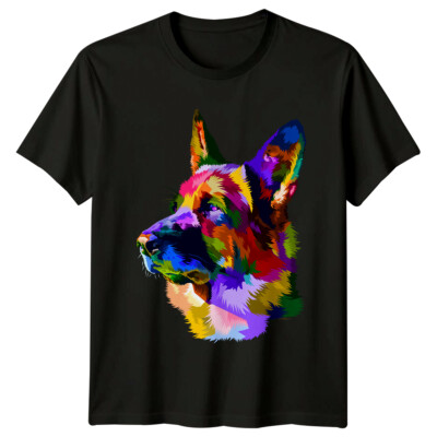 Deutscher Schäferhund Hunderasse Tiere Herren T-Shirt Damen Tee Grafik Unisex Top
