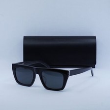New SAINT LAURENT SL M131/F 001 Black/Black 54-19-145 Sunglasses