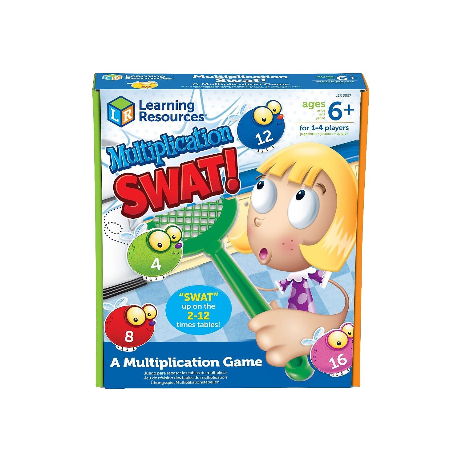 Fun Math Game: Learning Resources Multiplication Swat, 10x7.8x1.8 Inches, Colorful-image