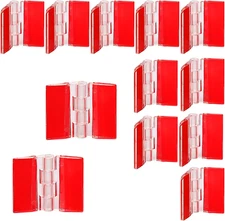 12 Pcs Acrylic Hinge Clear Acrylic Mini Hinge Transparent Plastic Hinges Continu