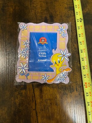 VTG Looney Tunes Tweety Bird Picture Frame Warner Bro