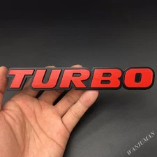 Metal Turbo Logo Emblem Car Trunk Badge Decal Stickers Trunk Rear Gift 