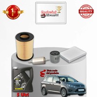Set Service 4 Filter Und ÖL Ford Grand C-Max 1.6 63KW 86CV Von 2010-