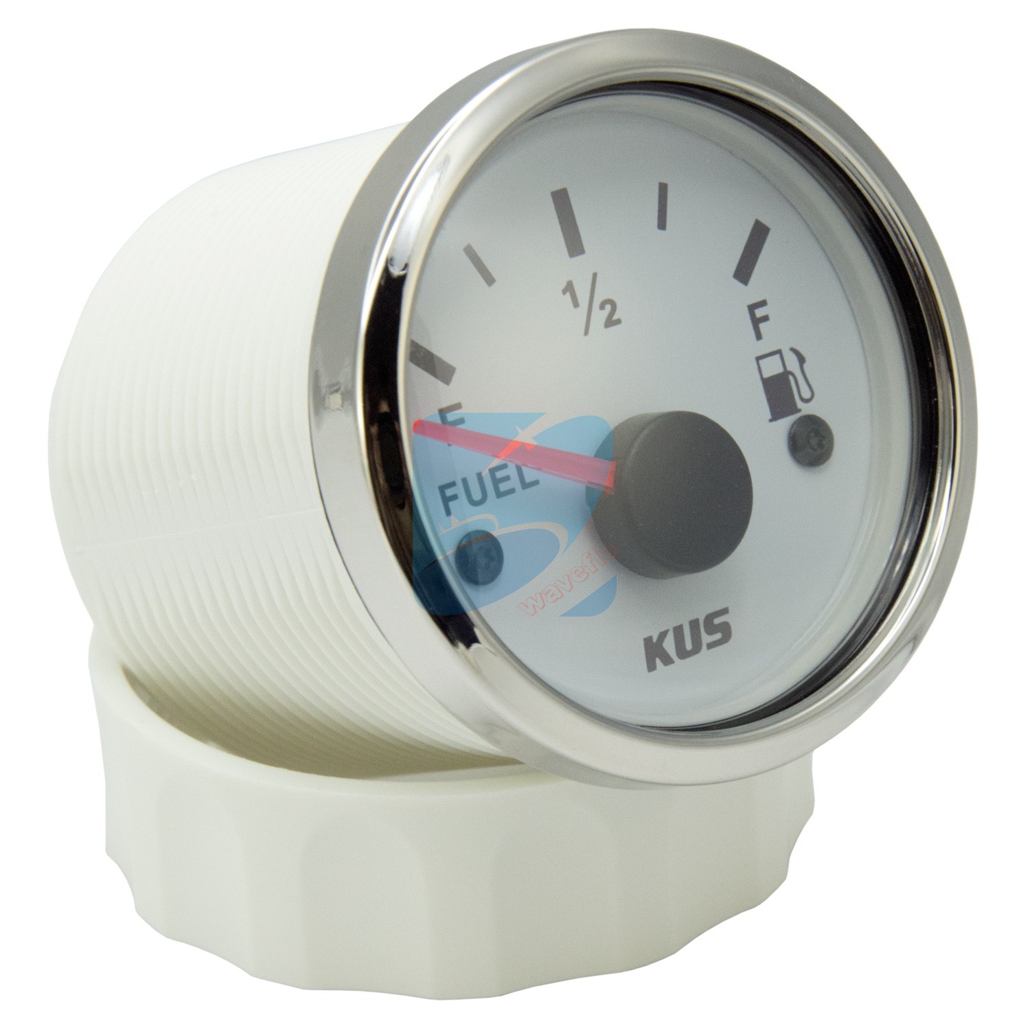 KUS Marine Fuel Tank Gauge Boat Oil Tank Level Indicator 12/24V 52mm 0