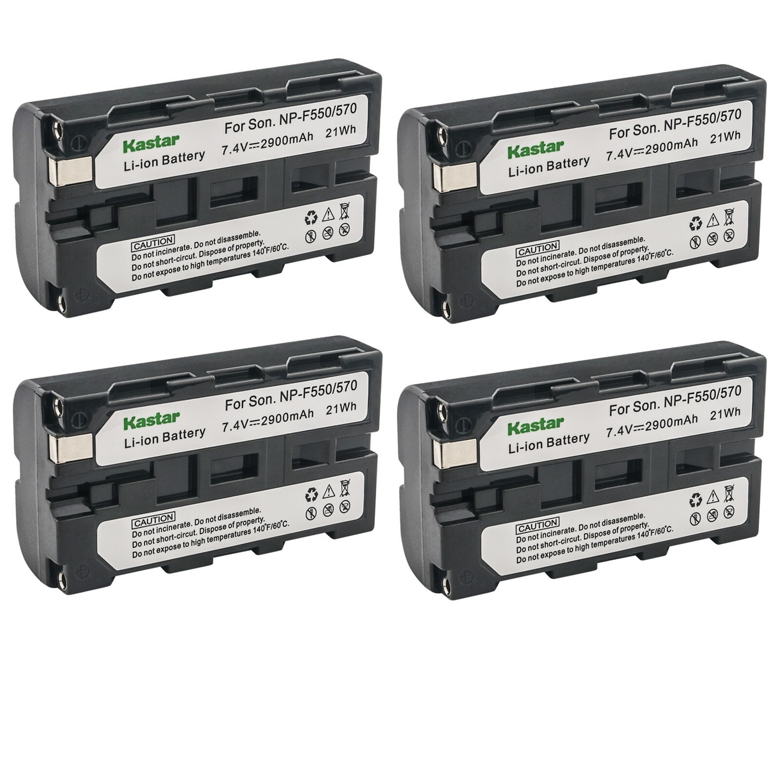 Kastar Replacement Battery for Sony NP-F330 NP-F550 NP-F570 & Sony BC-VM50