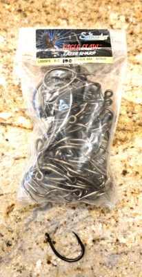 Eagle Claw Hooks - Lazer Sharp - 8/0 -  Live Bait  Hooks 100 Ct. Bronze