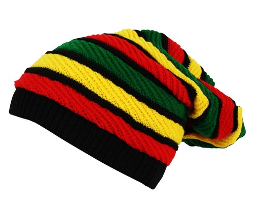 ITZU Co.Rasta gestreifte Mütze Löwe von Judah Slouch zum Anziehen. - Bild 6 von 8