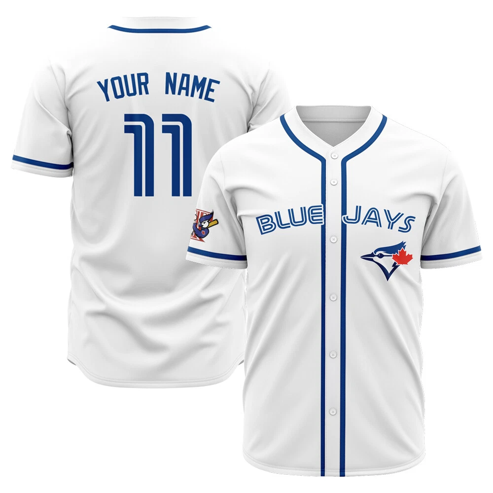 Men's Toronto Blue Jays Home Replica Plus Size Custom Jersey