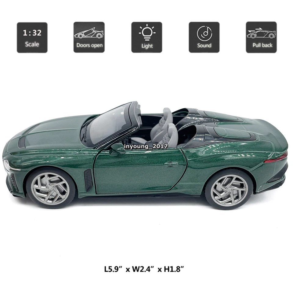 1:32 Bentley Mulliner Bacalar Modelo Coche Diecast Juguete Coches Juguetes para Niños Niños Regalo Foto 2 de 4