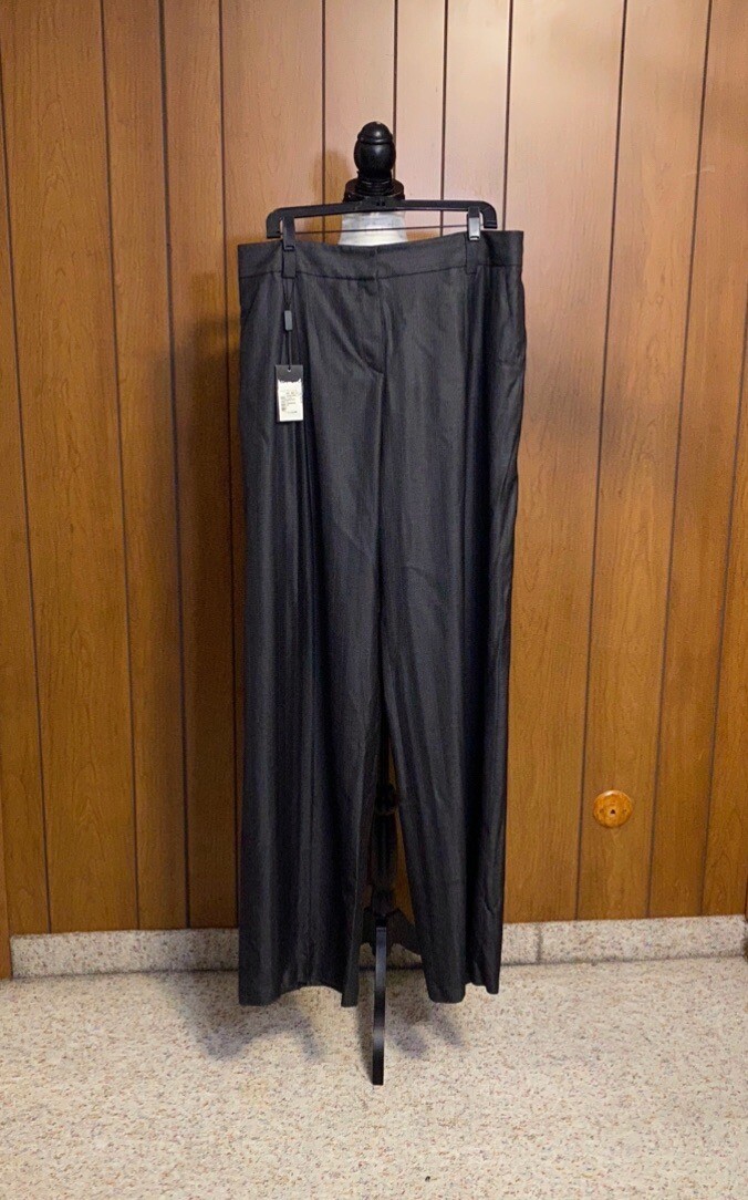 Giorgio Armani wide-leg wool-blend trousers size 50/ us size 14