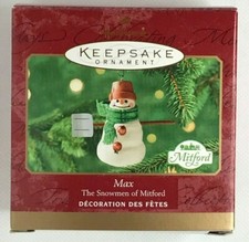 2000 Hallmark Keepsake Christmas Ornament Max The Snowmen of Mitford