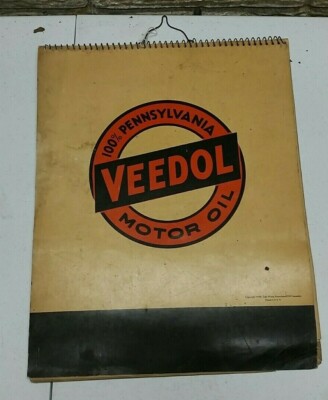 Veedol Lubrication Guide Manual  1940 - gas service station Motor Oil