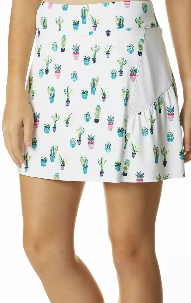 NEW LILLIE GREEN 2X 20W 22W Cactus Skirt Golf Athleisure SPF