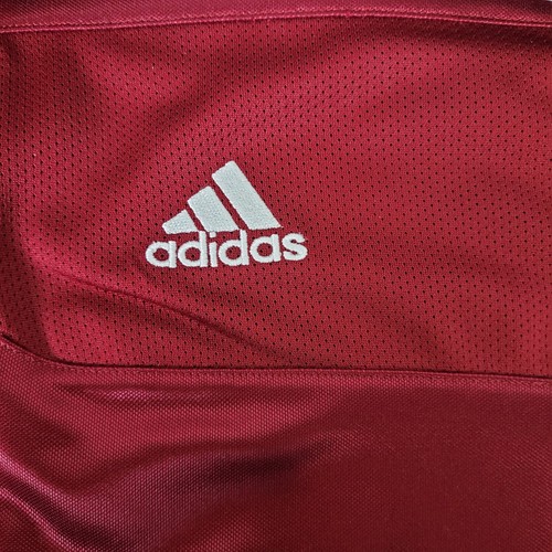 Adidas Track Jacket Mens 2XT Burgandy Red Clima 365 Full Zip Soccer Strips Tall - Picture 13 of 17