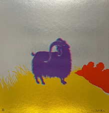 GINO MAROTTA (Campobasso 1935 - Roma 2012) OPERA SERIGRAFIA MUFLONE FIRMATA RARA