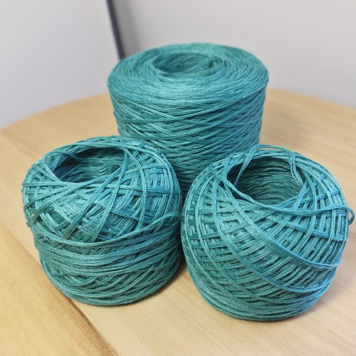 100% Cotton yarn - 5 ply ( 5 strands) - 129 grams super soft green yarn - Picture 8 of 9