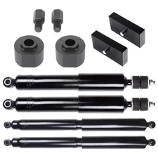 3" F & 1" R Leveling Kit & Shocks Struts for 2001-2004 Ford F-250 Super Duty 2WD