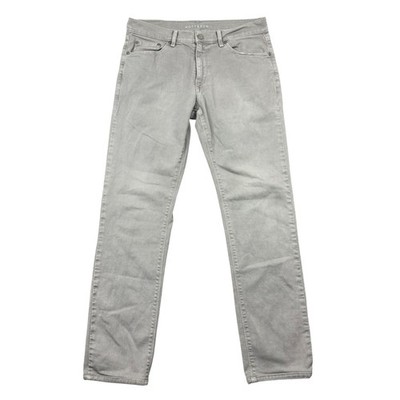 Mott & Bow Slim Fit Mercer Jeans Mens 32x32 (32x31) Light Grey Stretch Denim