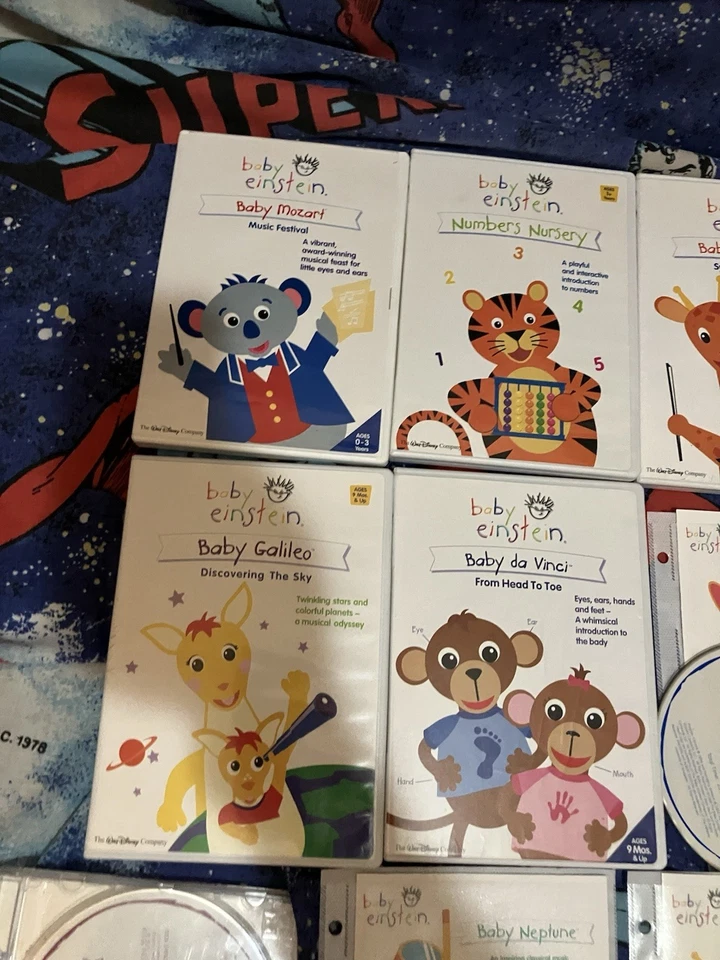 Baby Einstein DVD/CD lot with Mozart, Da Vinci, Galileo, Beethoven & Lullaby Foto 2 de 4