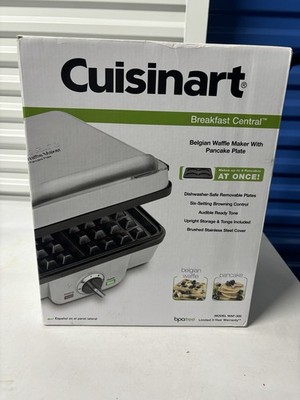Cuisinart WAF300 1200 W Belgian Waffle Maker - Silver - NEW Sealed In Box