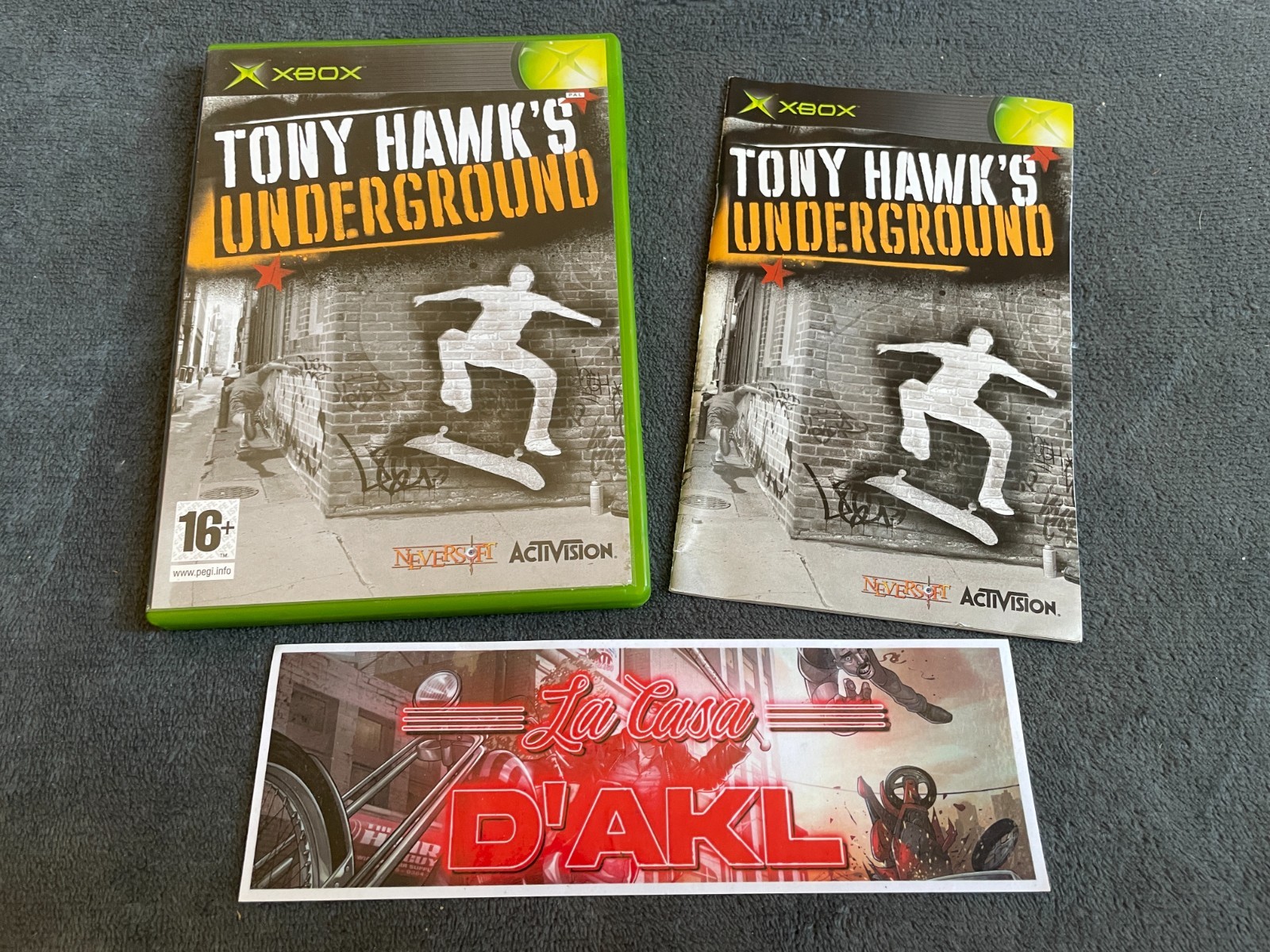 Tony Hawk's Underground 1 complet sur Xbox Classic 1st gen - FR TTBE