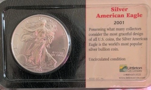 2001 1 oz Silver American Eagle (Brilliant Uncirculated)