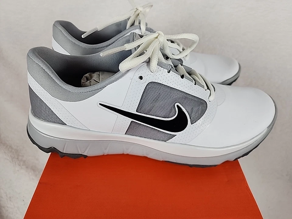 Nike Golf FI Impact Golf Shoes 611509 103 Women's Size 9.5 White Grey Black EUC - Image 2 of 4