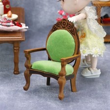 2pcs Miniature Armchair Mini House Armchair Decor Miniature Scene Layout Model