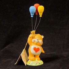 1983 Care Bears Tenderheart Bear Figurine With Balloons Statue Chipped With Tags