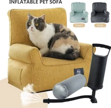 Pet Chair for Dogs and Cats - Inflatable Interior - Waterproof Scratch Resistant