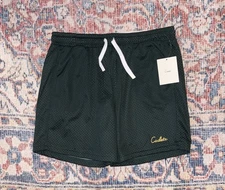 Cadets Check Out Mesh Shorts In Green SZ 12/14 (31-34” Waist) NWT