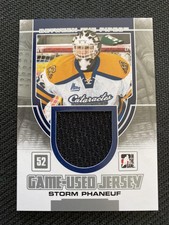2013-14 Between the Pipes #GUM-24 Storm Phaneuf Game-Used Jersey Silver