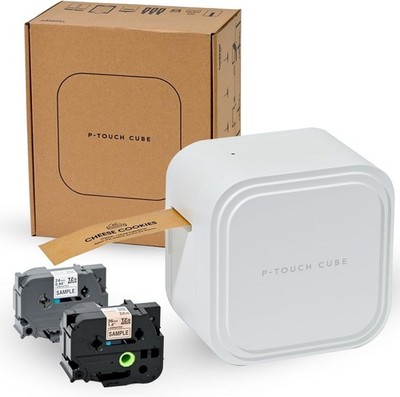 Brother Label Printer P-touch Cube PT-P910BT 3.5mm-36mm w/2 sample tapes Japan