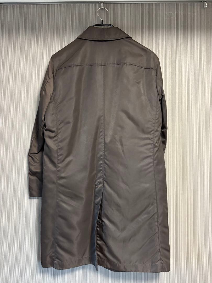 Burberry Balmacaan Coat Nylon Nova Check Lining Brown Mens Outerwear Size L thumbnail 24