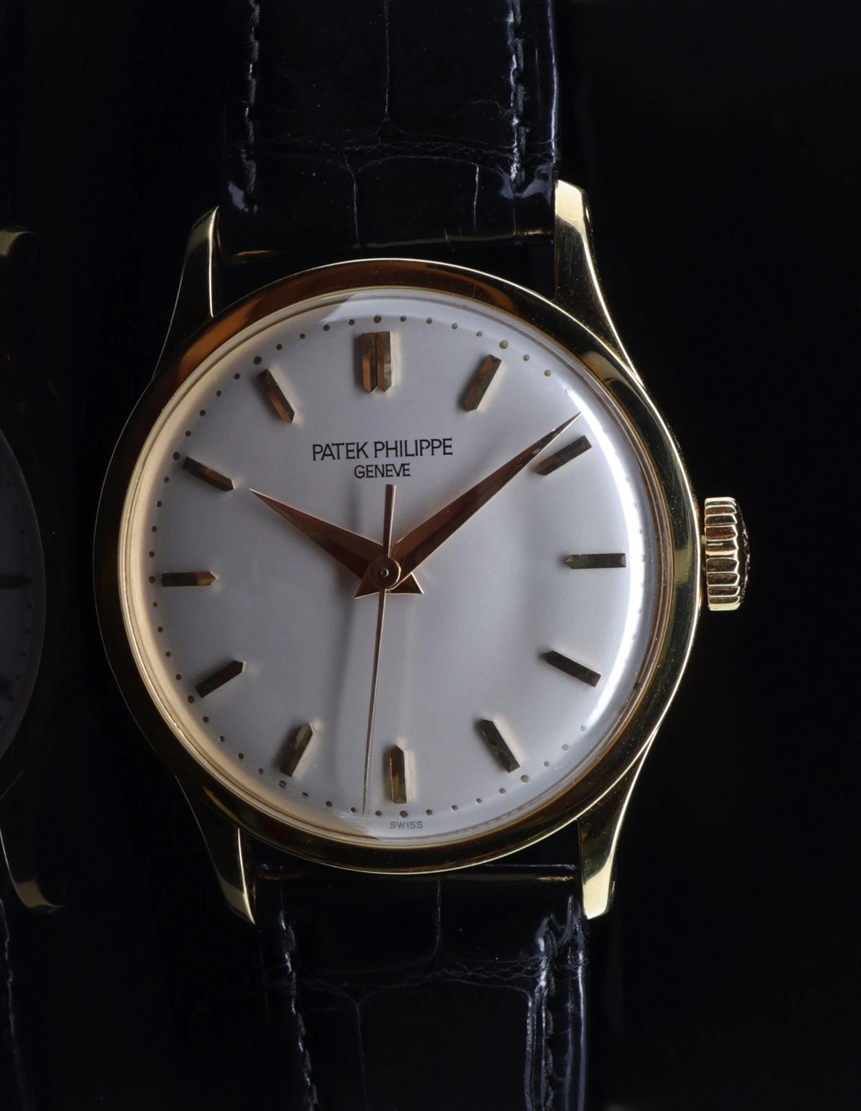 Patek Philippe — Vintage c1958 Patek Philippe 18K Gold 18J 35.5mm Wrist Watch Ref 570 + Extract