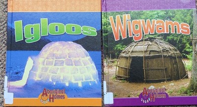Aboriginal Home series,  Wigwams, Igloos, HC, ex library VG condition, 